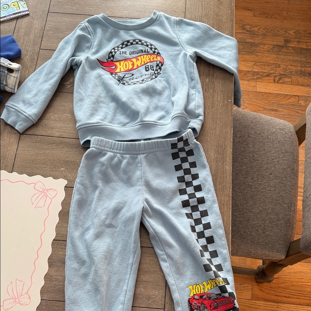 Hot Wheels Kids Sweatpants & Joggers - Light Blue